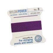 Rijggaren amethist nylon