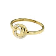 Ring 122 knoop bicolor