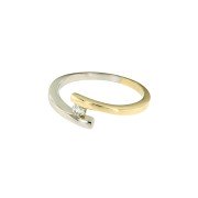 Ring 128 bicolor zirkonia