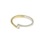 Ring 131 bicolor zirkonia