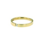 Ring diamant D9 HSI 0,05 ct - maat 17,50 geelgoud