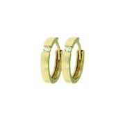 Creool diamant 1 HSI 0,10 ct geelgoud