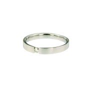 Ring diamant D9 HSI 0,05 ct - maat 17,50 witgoud