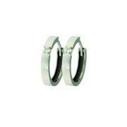 Creool diamant 1 HSI 0,10 ct witgoud