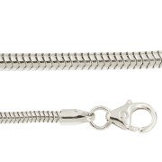 Slangen colliers rond 45 cm witgoud 0,90 - 2,00 mm