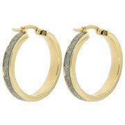 Creolen Sparkling enkel 24 mm