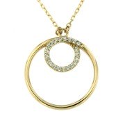 Symbol Chain '69' Cirkels Zirkonia 42-45 cm