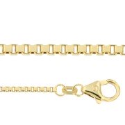 Venetiaans colliers 45 cm geelgoud 0,70 - 1,40 mm