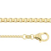 Venetiaans colliers 38 cm geelgoud 0,70 - 0,80 mm