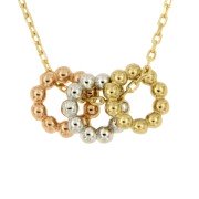 Symbol Chain '24' Pareldraad Cirkels Tricolor 42-45 cm