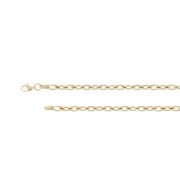 Armband navette masief 4 mm 19,50 cm geelgoud