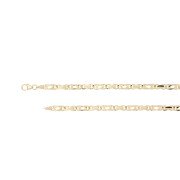 Armband valkenoog 4 mm 19,50 cm geelgoud