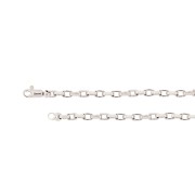 Armband geslepen anker massief 3,50 mm 19,50 cm witgoud