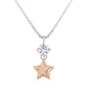 Collier bengelende ster zikronia bicolor 