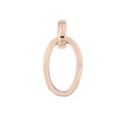 Hanger fantasie ovaal roodgoud