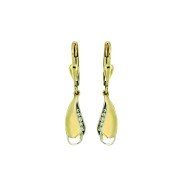 Oorhangers 2 Fantasie Zirkonia 30 mm