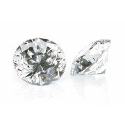 Zirkonia wit - rond brilliant geslepen 
